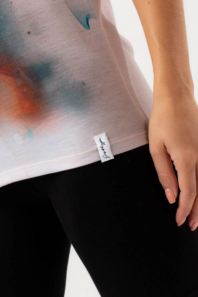 HYPE WOMENS MILK MARBLE JUSTHYPE WOVEN TAB T-SHIRT 商品