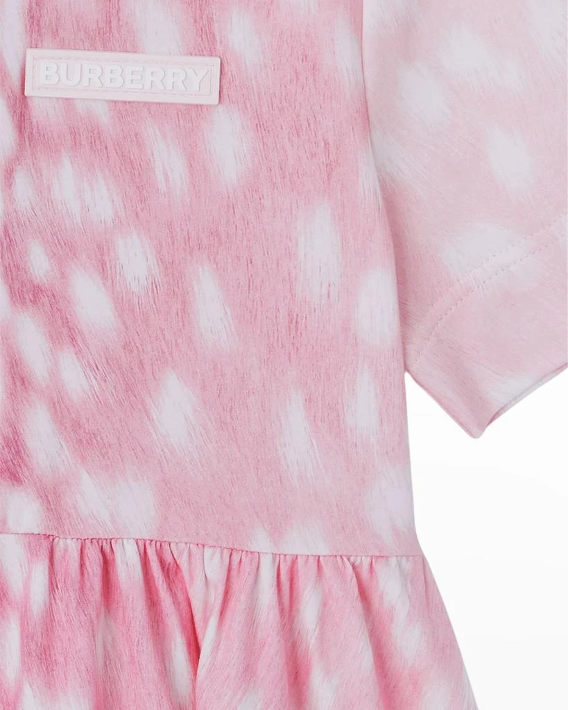 商品Burberry|Girl's Deer-Print Logo Dress, Size 3-14,价格¥1640,第3张图片详细描述