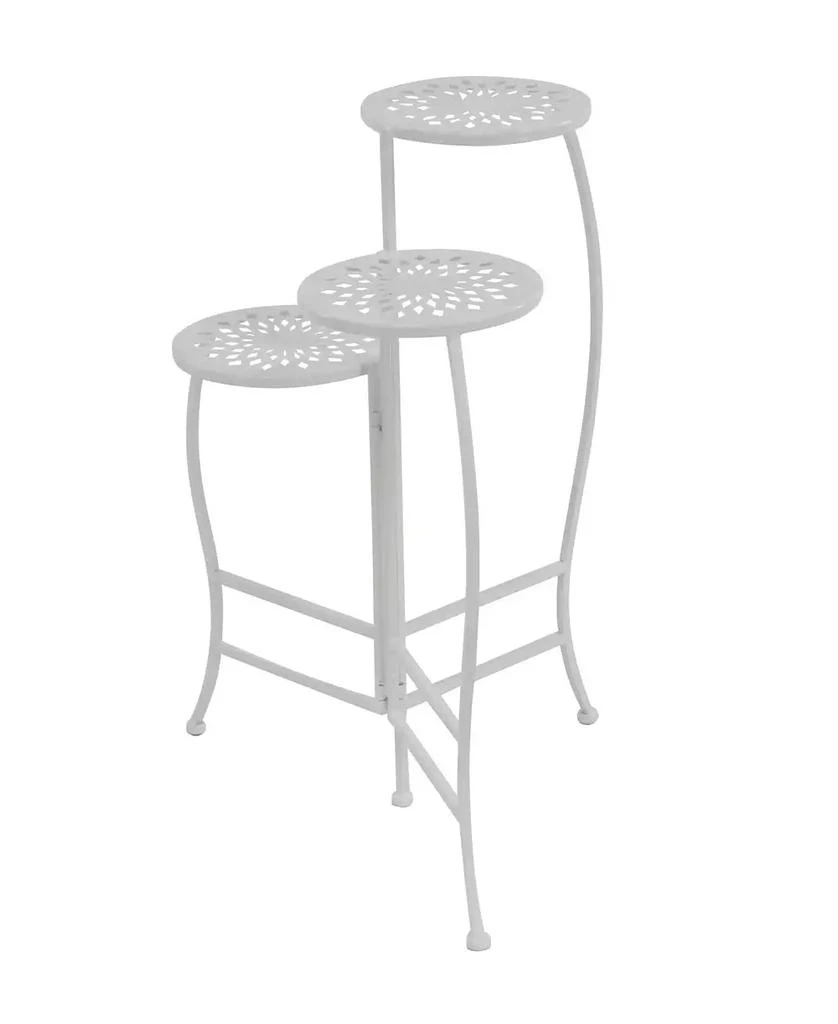 商品Rosemary Lane|Metal Indoor Outdoor 3 Tier Floral Plant Stand,价格¥497,第4张图片详细描述