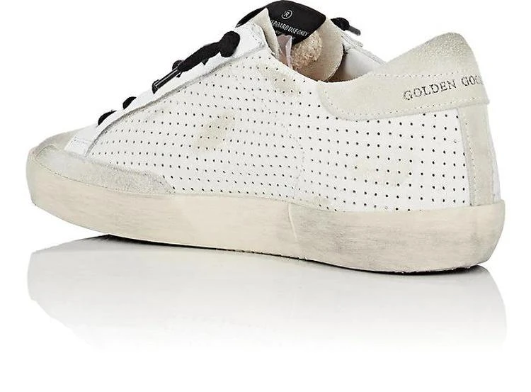 商品Golden Goose|女士 Superstar 真皮/麂皮休闲鞋,价格¥2298,第3张图片详细描述