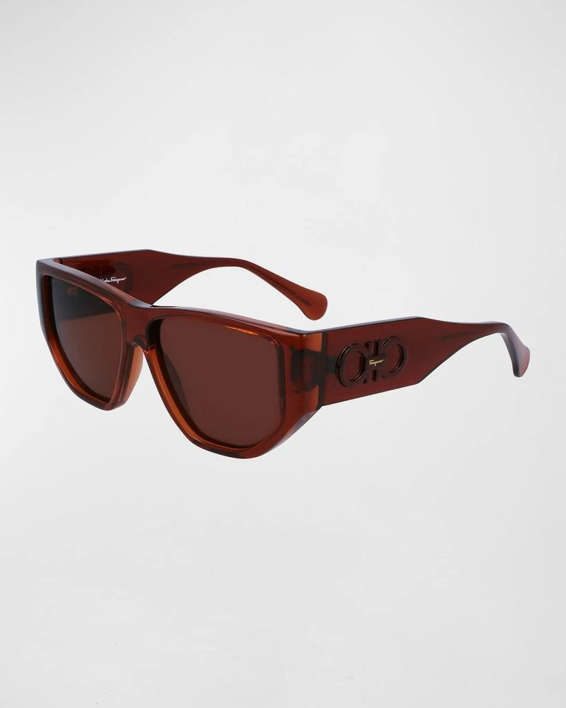 商品Salvatore Ferragamo|Men's Capsule Gancini Rectangle Sunglasses,价格¥1971,第1张图片