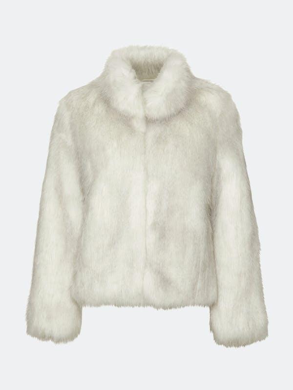 Fur Delish Jacket in Swiss White商品第1张图片规格展示