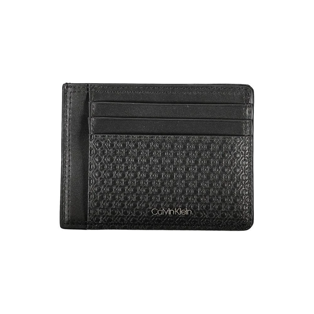 商品Calvin Klein|Calvin Klein Sleek Black Leather Coin Purse with Card Holder,价格¥595,第1张图片