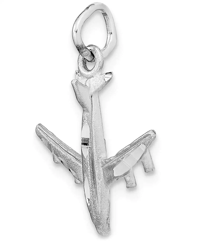 商品Macy's|Airplane Charm Pendant in 14k White Gold,价格¥1571,第4张图片详细描述