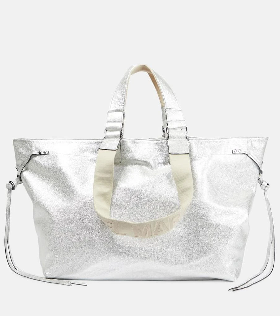 商品Isabel Marant|Wardy metallic leather tote bag,价格¥3997,第1张图片
