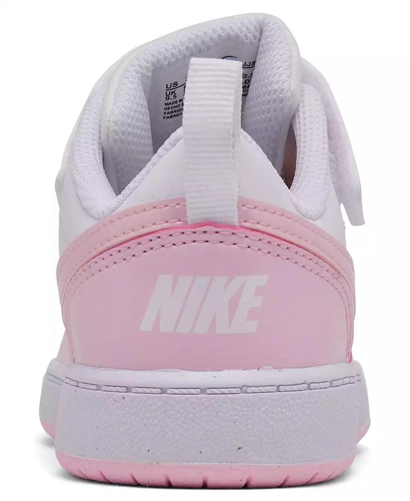 商品NIKE|Toddler Girls Court Borough Low Recraft Adjustable Strap Casual Sneakers from Finish Line,价格¥397,第4张图片详细描述