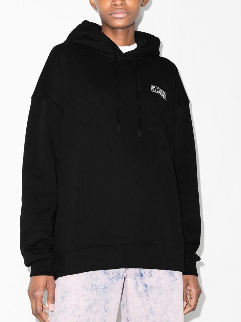 商品Ganni|GANNI - Logo Organic Cotton Hoodie,价格¥1147,第7张图片详细描述