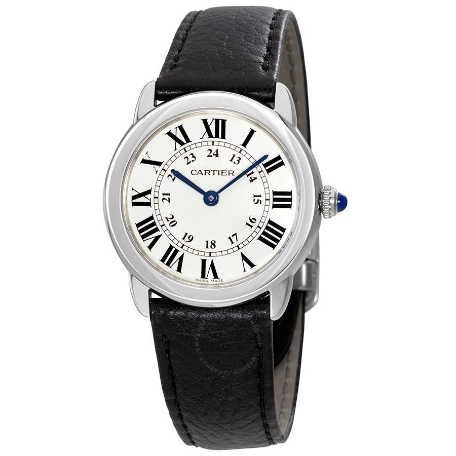 商品Cartier|Ronde Solo Silvered Light Opaline Dial Ladies Watch WSRN0019,价格¥19180,第1张图片