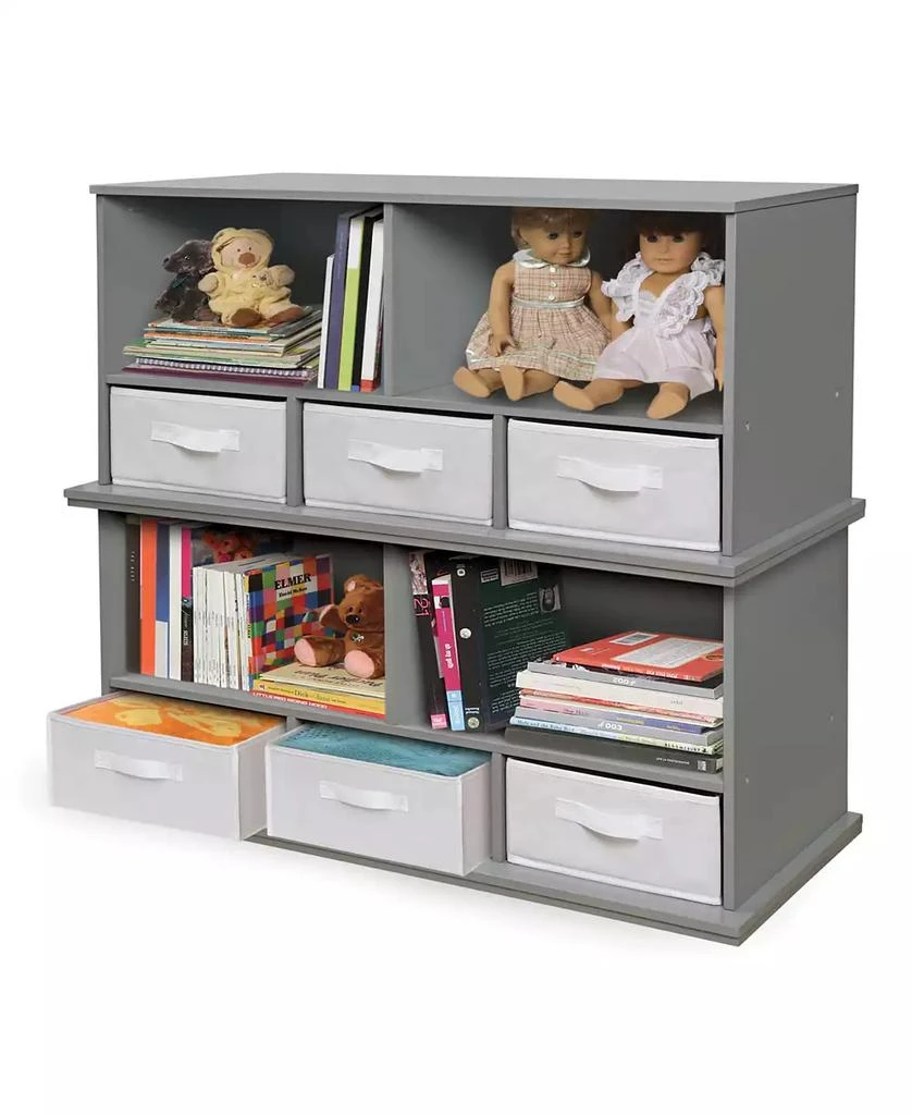 Stackable Shelf Storage Cubby With Three Baskets 商品