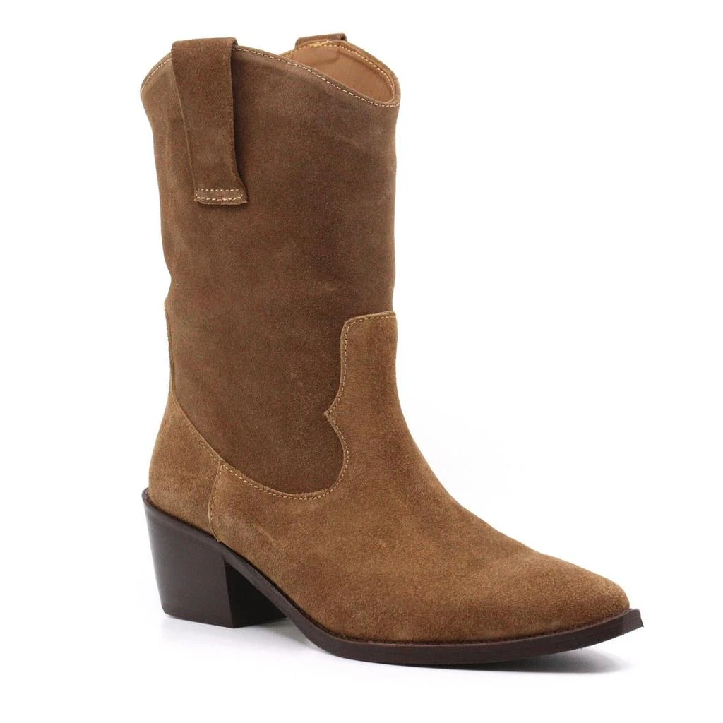商品Ateliers|Women's Dolly Boots In Tan Suede,价格¥891,第1张图片