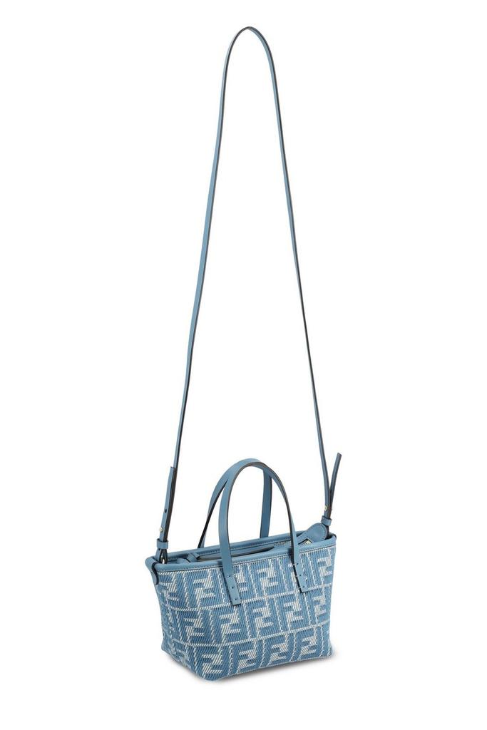 ★関税込み★ ※要在庫確認 FENDI LIGHT BLUE ROLL MINI TOTE Fendi Fendi Roll FF Jacquard Mini Tote Bag - Tote Bags