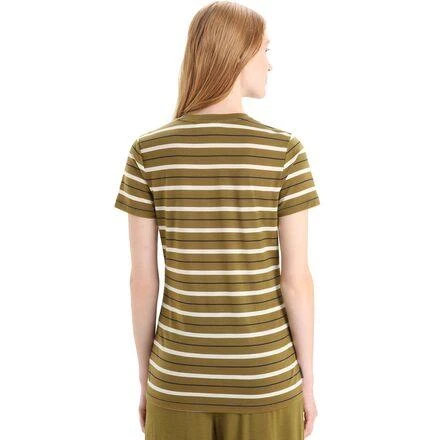 商品Icebreaker|Wave Stripe Short-Sleeve T-Shirt - Women's,价格¥281,第2张图片详细描述