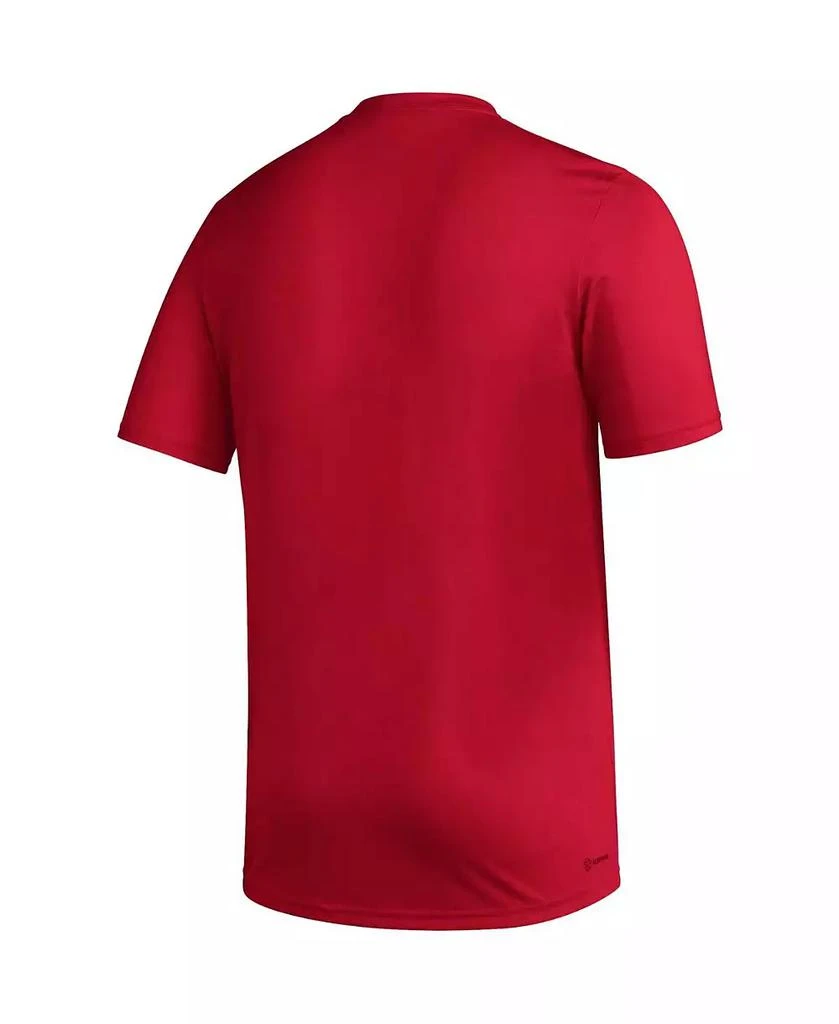 商品Adidas|Men's Red Louisville Cardinals AEROREADY Pregame T-shirt,价格¥224,第3张图片详细描述