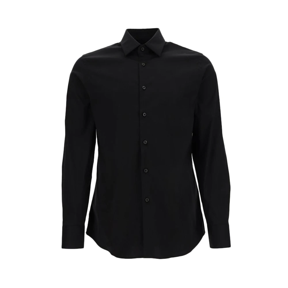 商品Prada|PRADA 黑色男士衬衫 UCM608-F62-F0002,价格¥1553,第1张图片