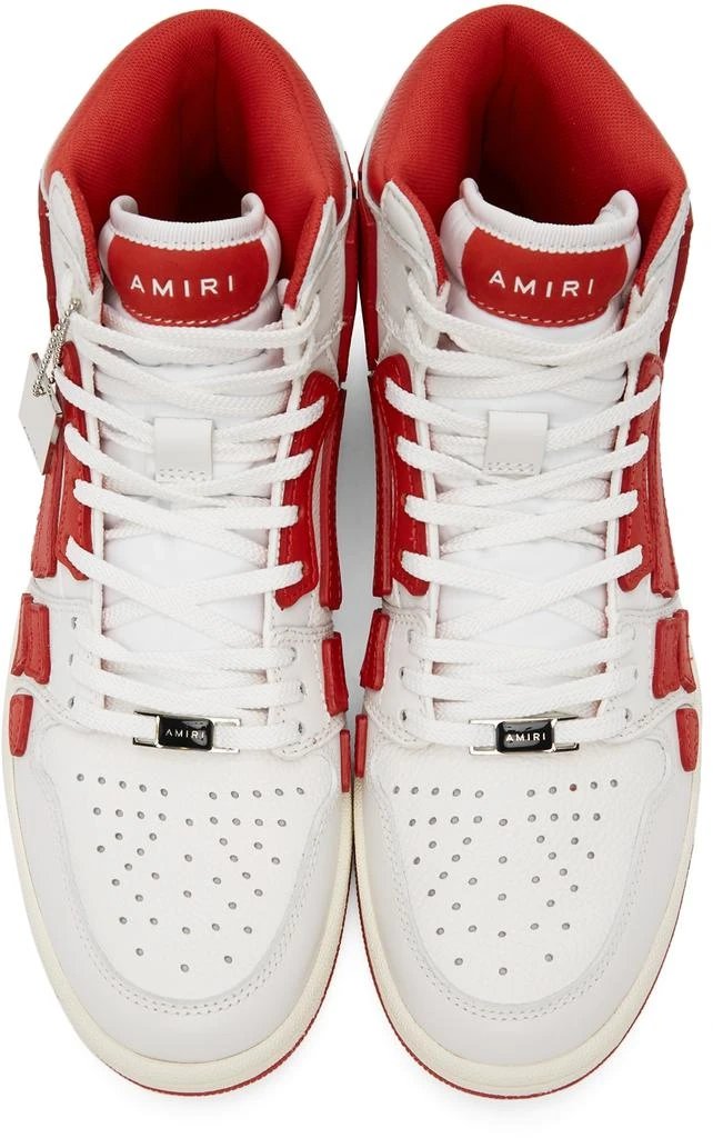 商品AMIRI|White & Red Skel Top Hi Sneakers,价格¥3292,第5张图片详细描述