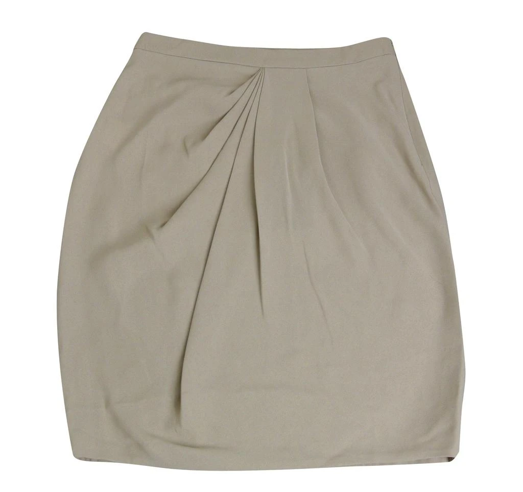 商品Gucci|Gucci Women's Drape Front Beige Silk Skirt 261856,价格¥2387,第1张图片