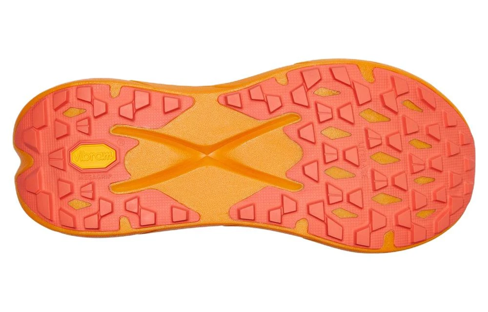 商品[国内直发] Hoka One One|[预售3天]Tecton X 碳板缓震越野 织物合成革减震防滑耐磨透气轻便 低帮跑步鞋 女款 茶花橘,价格¥1447,第6张图片详细描述