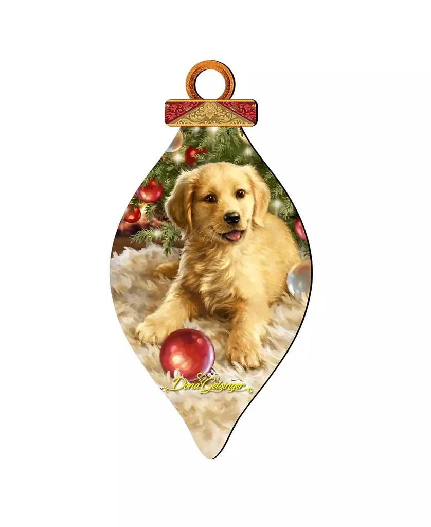 商品Designocracy|by Dona Gelsinger Christmas Puppy Ornament and Cone Ornament, Set of 2 Each,价格¥464,第1张图片