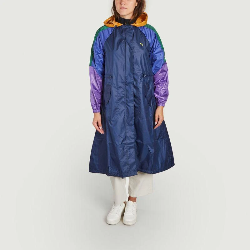 商品BOBO CHOSES|Long colorblock raincoat Midnight blue Bobo Choses,价格¥1601,第1张图片