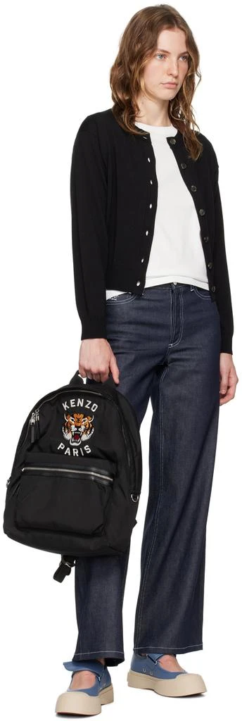 商品Kenzo|Black Kenzo Paris 'KENZO Varsity' Embroidered Backpack,价格¥3463,第4张图片详细描述