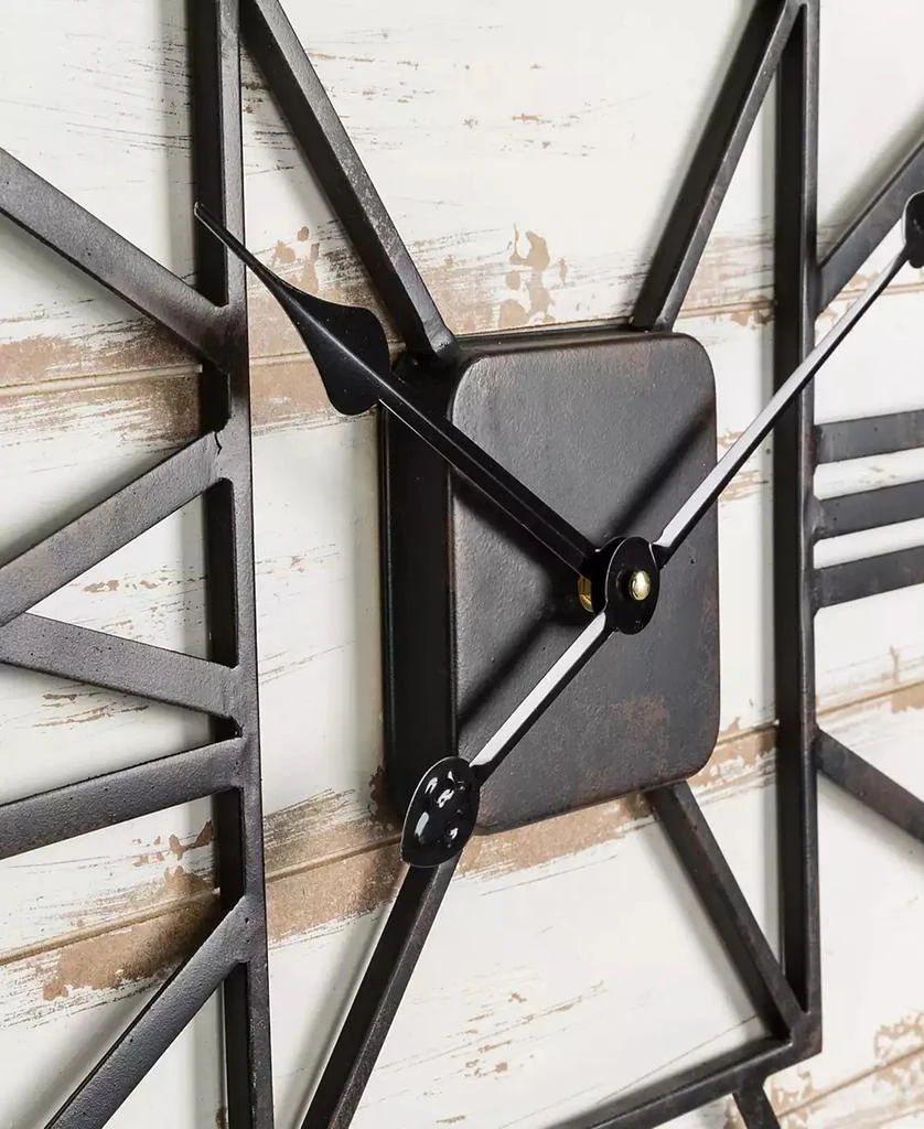 Oversized Farmhouse Wooden Wall Clock 商品