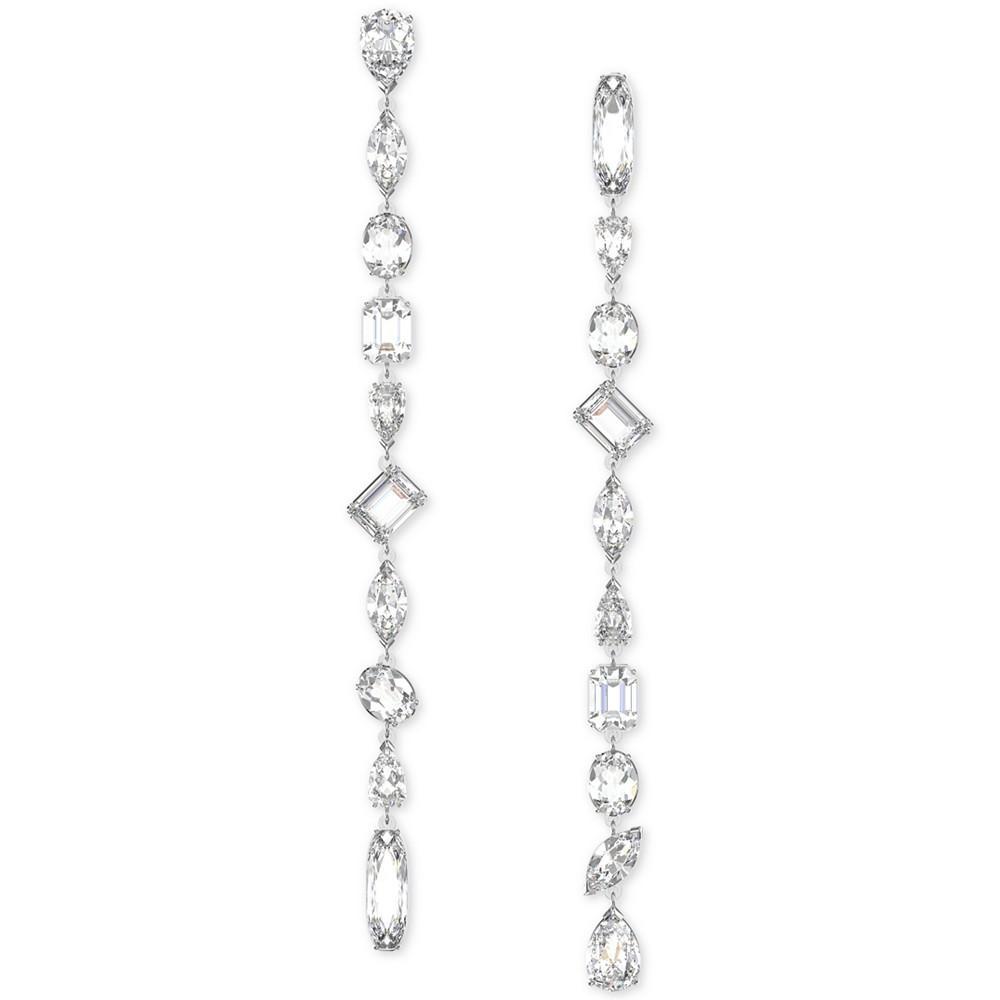 商品Swarovski|Silver-Tone Gema Crystal Linear Earrings,价格¥1661,第1张图片