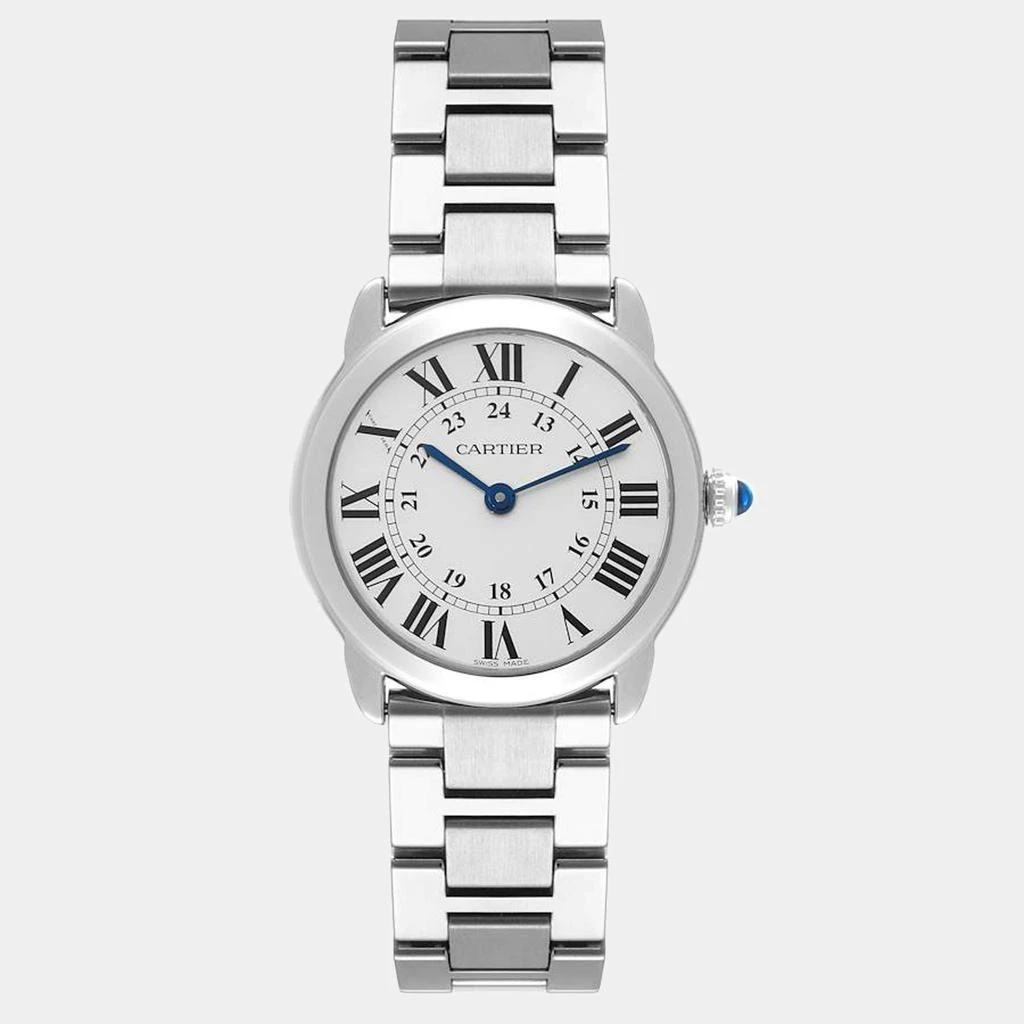 商品[二手商品] Cartier|Cartier Silver Stainless Steel Ronde Solo W6701004 Women's Wristwatch 29 mm,价格¥27468,第1张图片