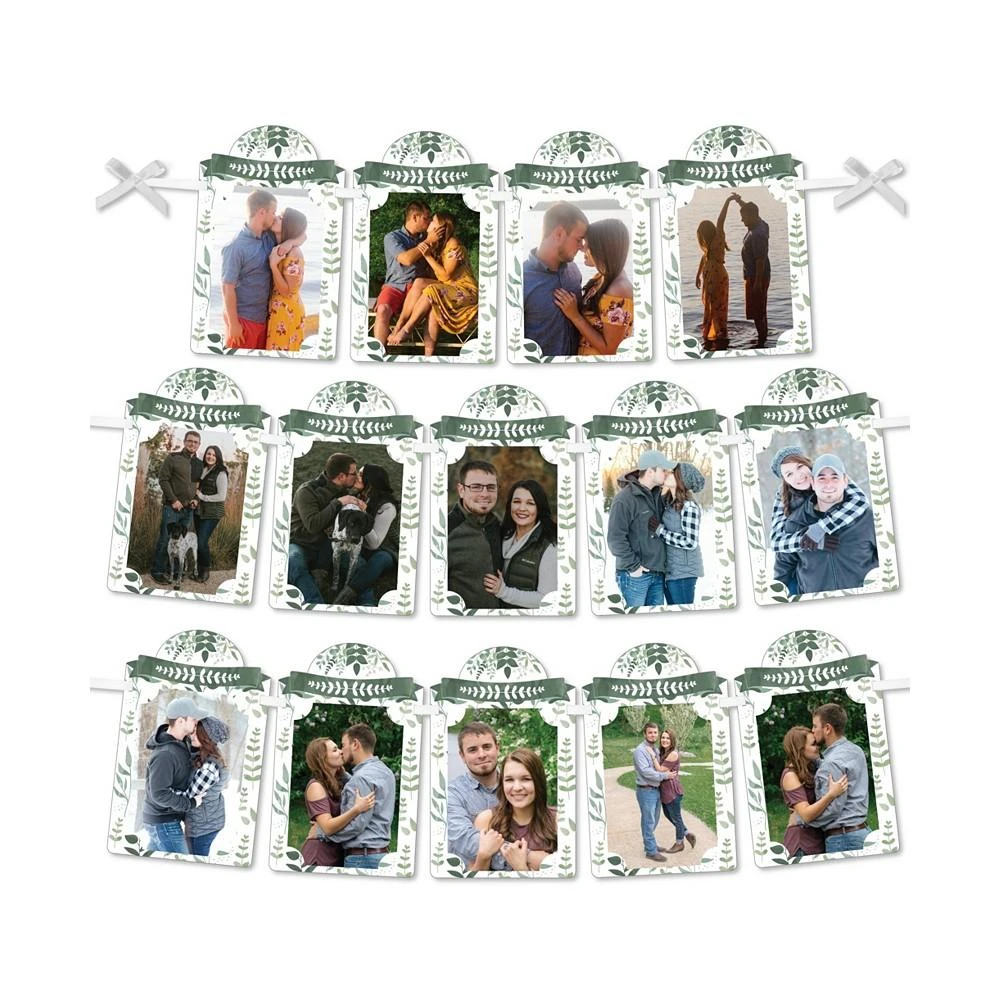 商品Big Dot of Happiness|Boho Botanical - DIY Greenery Party Decor - Picture Display - Photo Banner,价格¥119,第1张图片