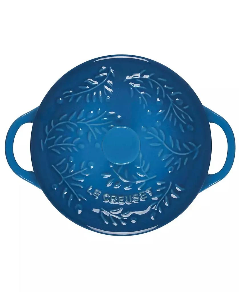 商品Le Creuset|Stoneware 24 oz Round Cocotte with Embossed Olive Branch,价格¥336,第3张图片详细描述