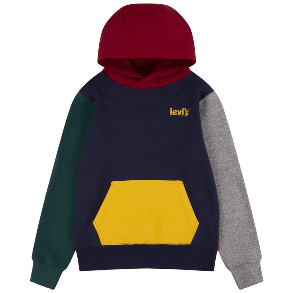 商品Levi's|Big Boys Color Blocked Pullover Hoodie,价格¥178,第1张图片
