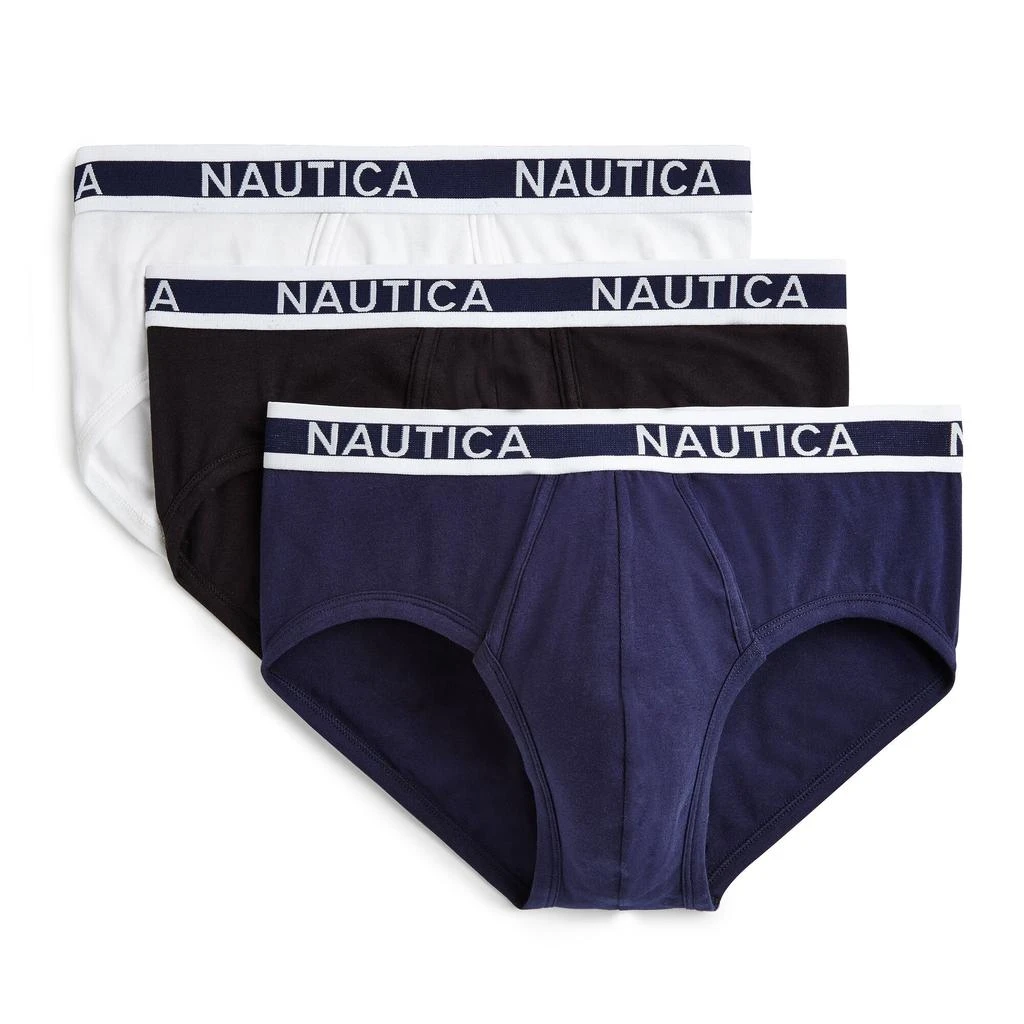 商品Nautica|男士棉质平角内裤-3条装,价格¥124,第2张图片详细描述