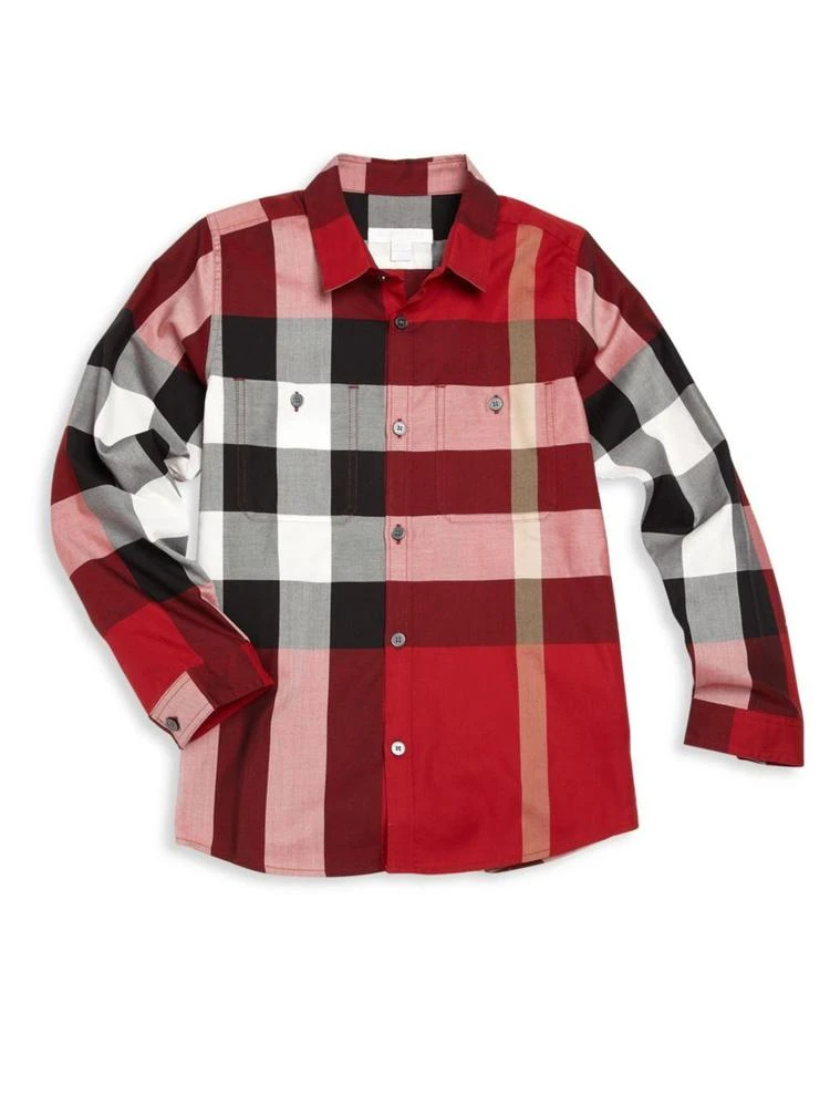 商品Burberry|Little Boy's & Boy's Camber Button-Front Shirt,价格¥1114,第1张图片