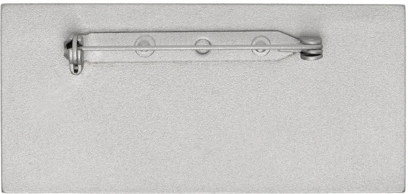 商品MM6|Silver Zoom Plate Brooch,价格¥622,第2张图片详细描述