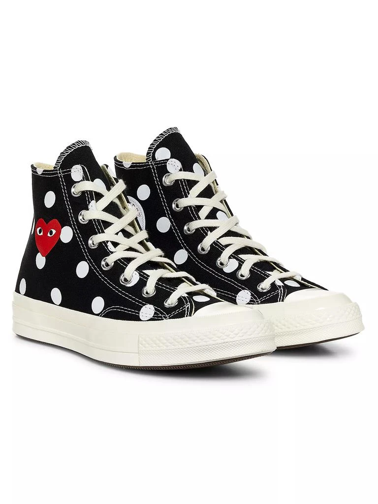 商品Comme des Garcons|CdG Play x Converse Women's Polka Dot High-Top Sneakers,价格¥1129,第2张图片详细描述