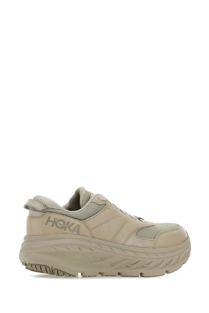 商品Hoka One One|Cappuccino fabric and leather Bondi L sneakers,价格¥957,第2张图片详细描述