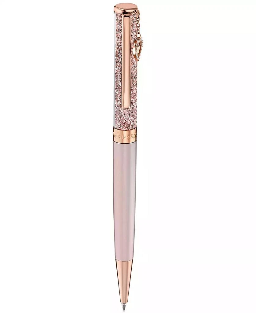 商品Swarovski|Rose Gold-Tone Pavé Heart Charm Crystalline Ballpoint Pen,价格¥511,第3张图片详细描述