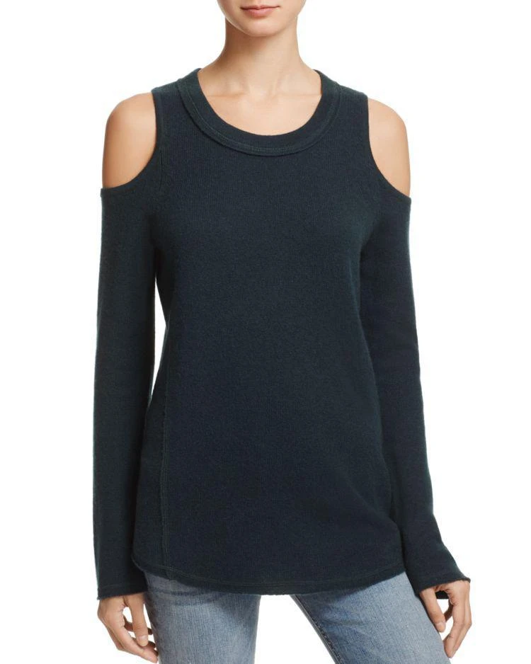 商品AQUA|AQUA Cashmere Cold Shoulder Cashmere Sweater - 100% Exclusive,价格¥335,第1张图片