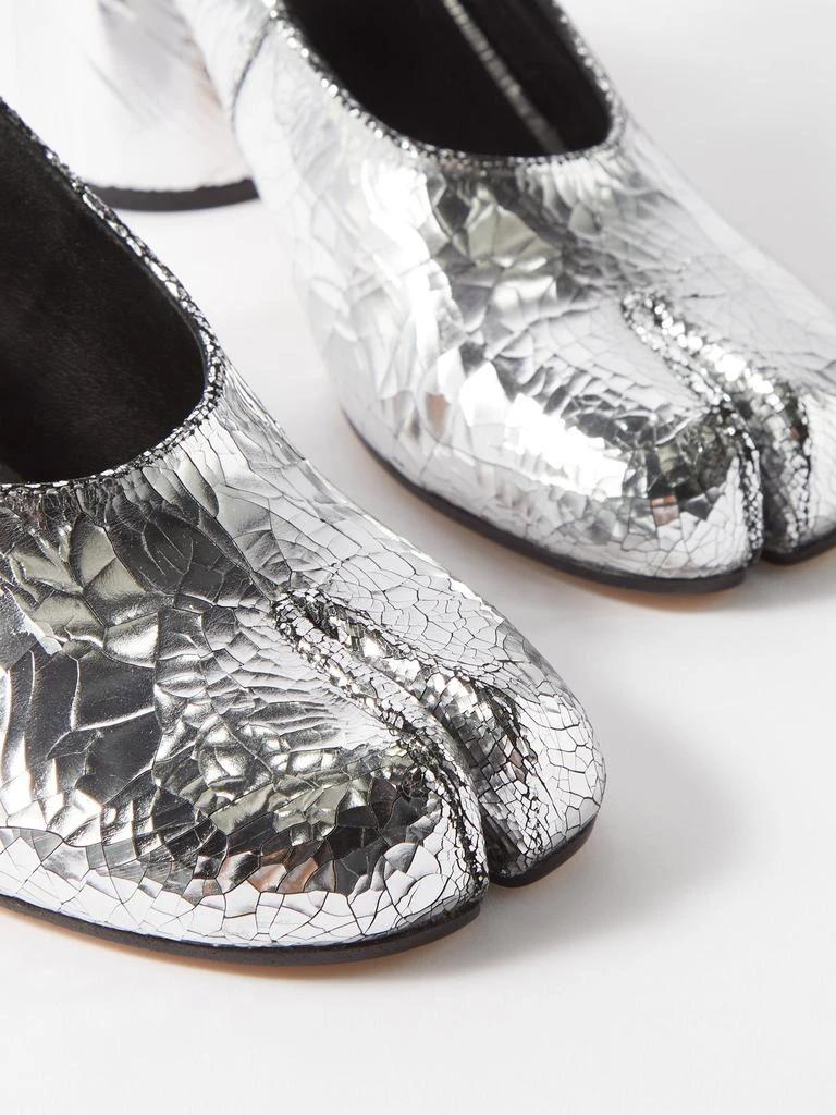 Tabi 60mm split-toe leather slingback pumps 商品