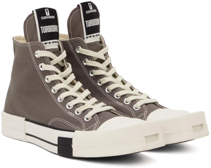 商品Rick Owens|Gray Converse Edition TURBODRK Chuck 70 Sneakers,价格¥724,第4张图片详细描述