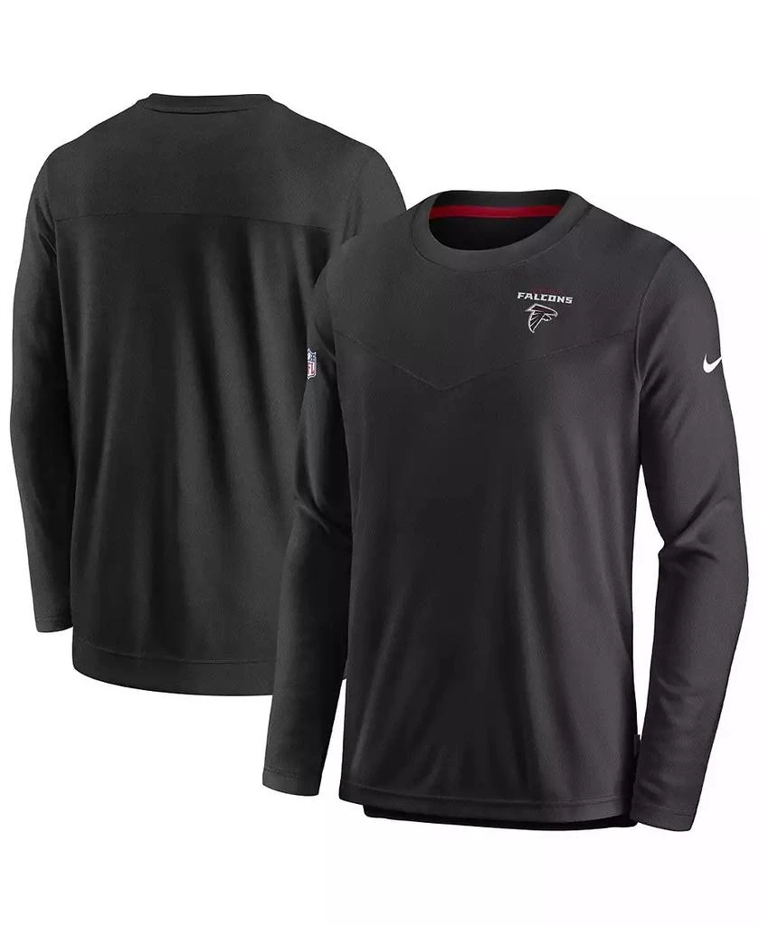 商品NIKE|Men's Black Atlanta Falcons Sideline Lockup Performance Long Sleeve T-shirt,价格¥463,第1张图片