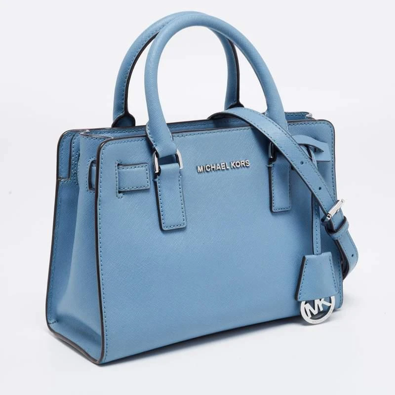 商品[二手商品] Michael Kors|MICHAEL Michael Kors Blue Leather Small Dillon Tote,价格¥1114,第3张图片详细描述