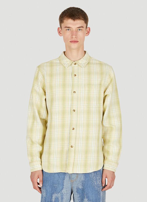 Beach Plaid Shirt in Green商品第1张图片规格展示