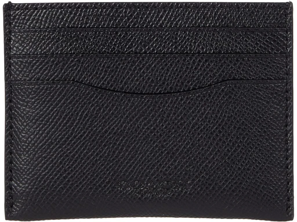 商品Coach|Flat Card Case in Cross Grain,价格¥568,第1张图片