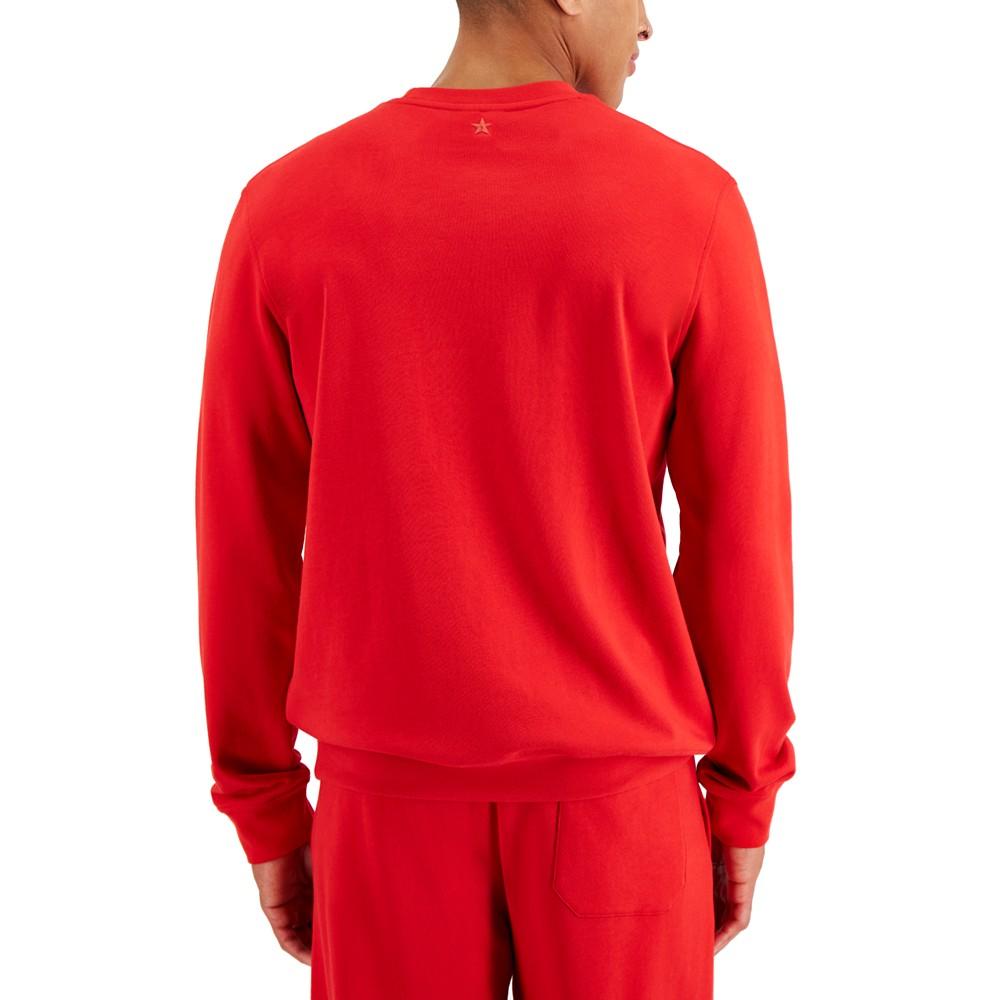 Men's Regular-Fit Icon Logo-Print Fleece Sweatshirt, Created for Macy's商品第2张图片规格展示