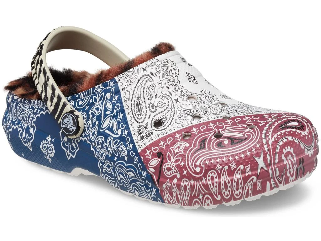 商品Crocs|Zappos Print Lab: "Gone Wild" Classic Lined Clog (Little Kid/Big Kid),价格¥279,第1张图片