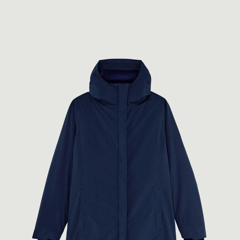 商品L'Exception Paris|Parka Coat Lined with recycled bottles Midnight blue LException Paris,价格¥4802,第1张图片