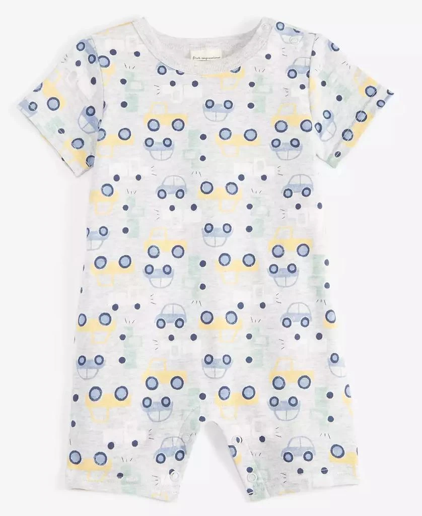 商品First Impressions|Baby Boys Traffic Jam Sunsuit, Created for Macy's,价格¥46,第1张图片