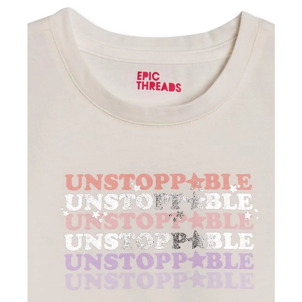 商品Epic Threads|Big Girls Unstoppable Graphic T-shirt, Created For Macy's,价格¥62,第3张图片详细描述