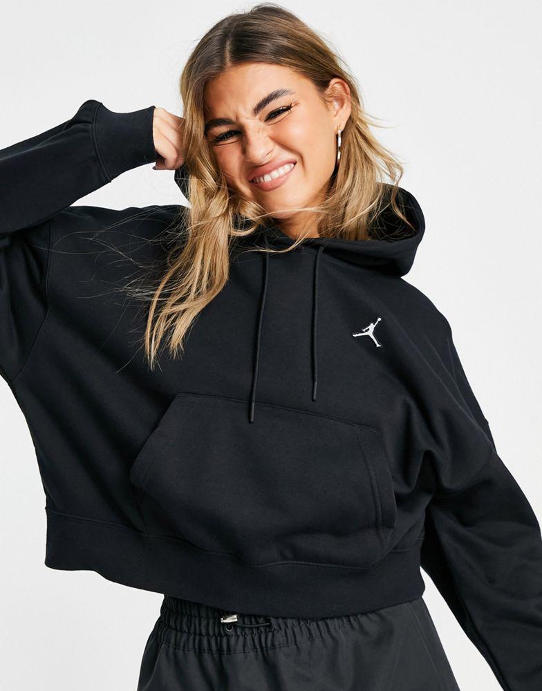 Jordan essential fleece hoodie in black商品第4张图片规格展示
