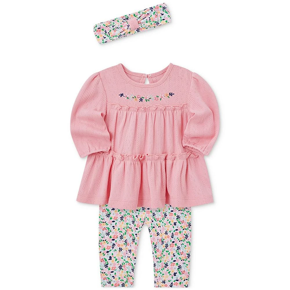 商品Little Me|Baby Girls Tunic, Leggings, and Headband, 3 Piece Set,价格¥210,第2张图片详细描述